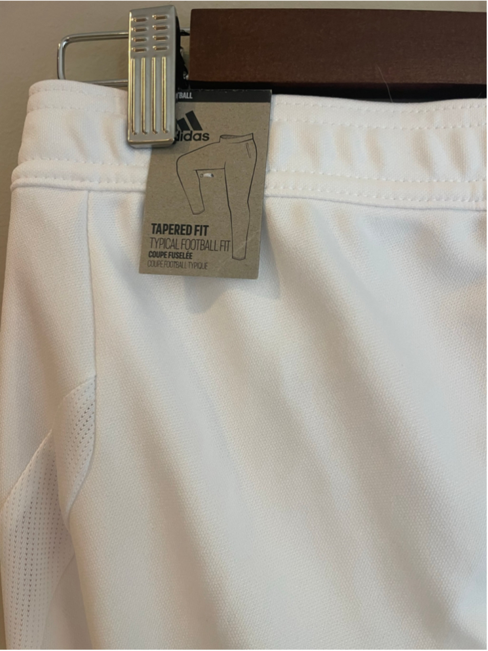 Adidas Tiro 19 Training Pants White Pink Stripe Joggers Womens M NWT - Picture 3 of 8